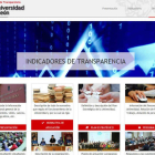 Imagen del portal de transparencia en la web de la ULE.