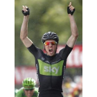 Boasson Hagen, celebra su victoria en la sexta etapa.