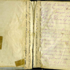 Imagen de las cubiertas del manuscrito, datado en 1890.