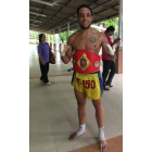 Sebastián Vargas en Tailandia practicando su deporte favorito.