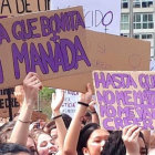 Manifestación feminista en contra de la manada y a favor de la reforma de la ley para endurecer las penas. EFE
