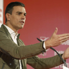 Sánchez, en su intervención en el acto de ayer.