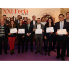 Las empresas galardonadas posaron al término del acto para la tradicional foto de familia.