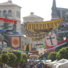 El mercado medieval ya está a punto para su inauguración.