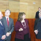 Fernández Santiago junto a los presidentes de Parlamentos de  Madrid, Cantabria y Cataluña