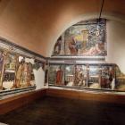La Cámara del Tesoro, tras la restauración de las pinturas del Siglo de Oro arrancadas por Menéndez Pidal, albergará menos piezas que antes de la reforma. MARCIANO PÉREZ