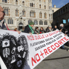 Botines acogió la protesta de la plataforma. JESÚS F. SALVADORES