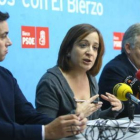 Diego Moreno, Iratxe García y Santiago Rodríguez.