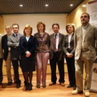 Imagen de archivo de la consejera de Cultura, María José Salgueiro, con los directores de los museos