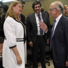 La consejera de Castilla y León, Del Olmo, y Montoro.