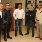 Integrantes de la Mesa de la Energía, ayer en el Consejo. L. DE LA MATA