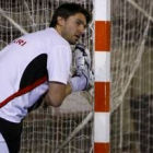 Igor Kos durante un entrenamiento del Reale Ademar