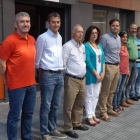 Tino Rodríguez reunió ayer a los ocho diputados provinciales en la sede central del PSOE.