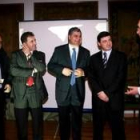 Rafael Álvarez, Tomás Castro, Domingo Fuertes y Enrique Martínez