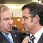 Herrera asistió a la toma de posesión del presidente de la Xunta de Galicia, Alberto Núñez Feijóo