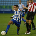 Tarradellas -i- y Juanjo -d-, durante la temporada en la que cada uno vistió de blanquiazul.