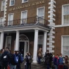 Estudiantes del Bergidum Flavium, en Dublín. DL