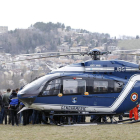 Miembros de la Gendarmería en el lugar en el que se ha montado el centro de operaciones.