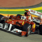 Fernando Alonso durante la carrera disputada ayer.