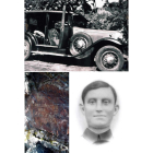 Macías señala la inscripción a la entrada de la cueva situada cerca de Pombriego donde se refugió el sastre de Carucedo (Gilberto Cuadrado), quien fue abatido en Portugal. S.M./R.M./GURRIARÁN