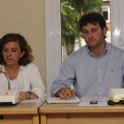 La concejala Milagros Gordaliza junto al alcalde de Villaquilambre, Manuel García.