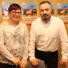 Amparo Valtuille y Eduardo Morán, en la presentación de la Feria del Caballo. L. DE LA MATA