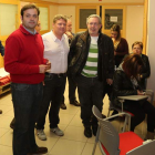 Tino Rodríguez y Óscar Álvarez, en la noche electoral.