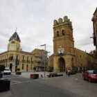 Plaza Mayor de La Bañeza, una ciudad leonesa con gran tradición comercial.
