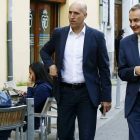 Jose Luis Rodríguez Zapatero, junto a Jose Antonio Diez, candidato socialista a la alcaldía.