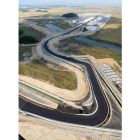 Vista aérea del circuito de Corea, recién terminado.