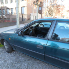 Coche robado ayer en Pico Tuerto y llevado frente a comisaría. A. F. B.