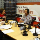 Natalia Rodríguez, la moderadora Nuria González, Joaquín Llamas y Jaime González, durante la tertuli
