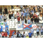 Un nutrido grupo de seguidores blanquiazules estuvo presente en la grada de Balaídos.