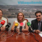 Ordás y Díez, durante el anuncio de los planes de Feve.