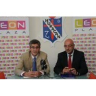 Jaime Manzanedo y Santiago de la Riva en la presentación de ayer