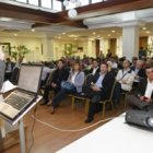 Javier Chamorro se dirige a los asistentes al congreso de la UPL.