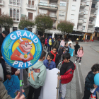 Un momento del acto en la plaza de Bembibre con la alcaldesa entre el público.