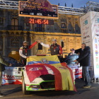 La plaza de San Marcos albergó la protocolaria salida oficial del Rallye Reino de León, valedero para la Copa de España