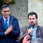 Pedro Sánchez junto a Luis Tudanca en una imagen de archivo