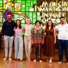  Raúl Marcos Alonso, África Sanchiz, María Isabel San Martín, Covadonga Palencia, Rebeca Martínez y Alejandro Chamizo, integrantes del proyecto.