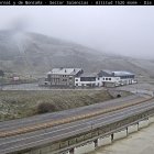 Primeros copos de nieve en San Isidro, León