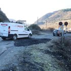 Desvío provisional para librar el argayo de la CL-631.