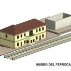 Maqueta del Museo del Ferrocarril de Villadangos, según se recoge en el proyecto.