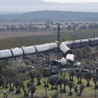 Imagen aérea del accidente ferroviario de Toledo