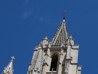 La Torre del Reloj de la Catedral de León es uno de los puntos más frágiles del templo gótico