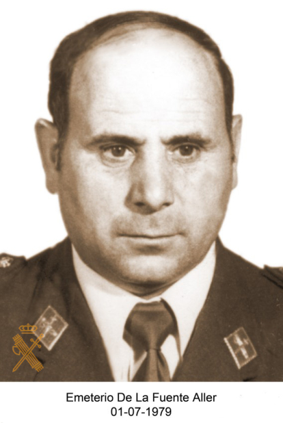 Fotografía del brigada de la Guardia Civil Emeterio de la Fuente Aller, asesinado en atentado terrorista el día 01 de julio de 1979 en León.