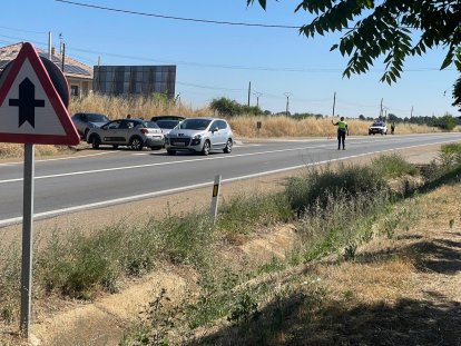 Una imagen de los vehículos accidentados.