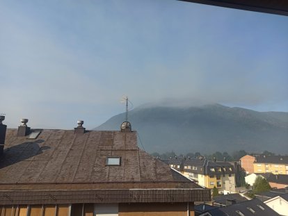 Fuego en el Villar de Santiago.