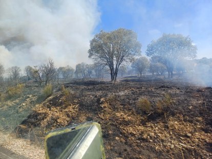 El incendio en la localidad leonesa perteneciente al término municipal de Astorga.