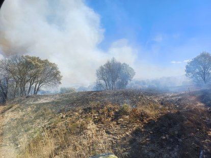 El incendio en la localidad leonesa perteneciente al término municipal de Astorga.